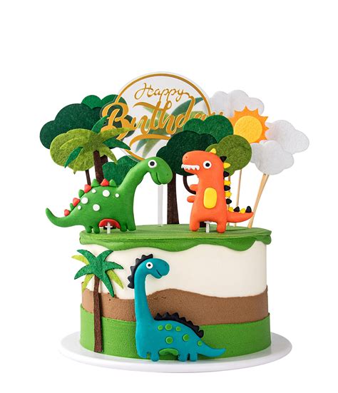 Buy Dinosaur Cake Decorations Cupcake Topper Dinosaur Cake Toppers For
