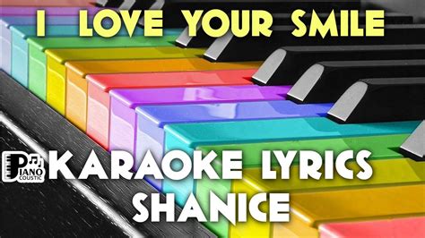 I Love Your Smile Shanice Karaoke Lyrics Version Hd Youtube