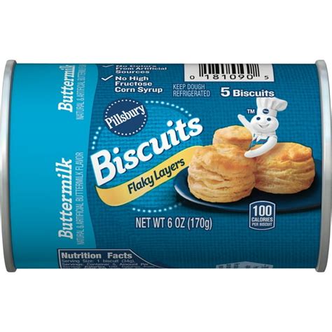 Pillsbury Grands Flaky Layers Buttermilk Biscuits 5 Ct 6 Oz