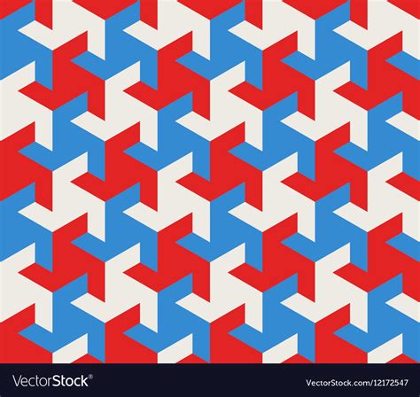 Seamless Geometric Triangle Tessellation Vector Image