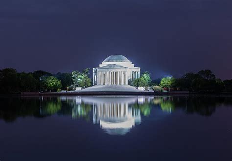 Jefferson Memorial At Night Photograph by John Quinn
