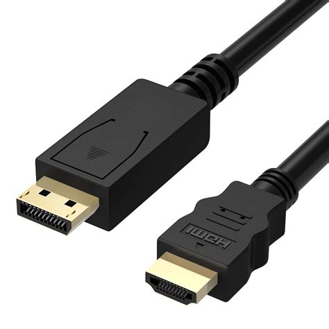 Fosmon Displayport Male To Hdmi Cable Male With Ic 6ft Gold Plated Dp To Hdmi Cable 1080p