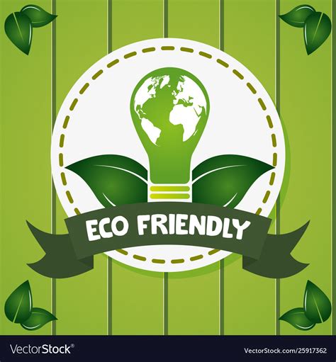 Eco Friendly Environment Design Image Royalty Free Vector