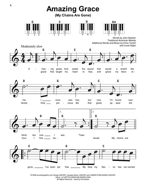 Amazing Grace Piano Sheet Ubicaciondepersonascdmxgobmx