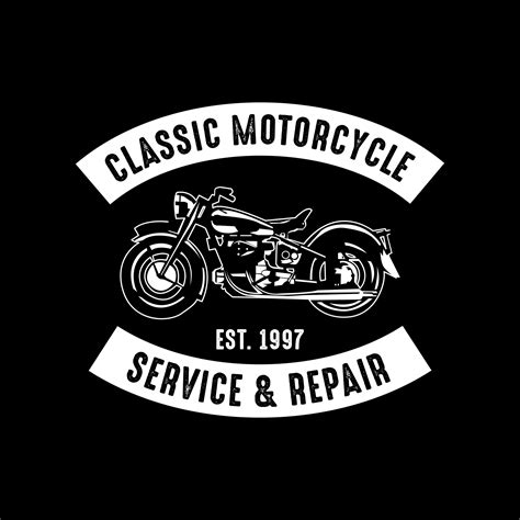 Motorcycle Badge And Logo Good For Print 656464 Vector Art At Vecteezy