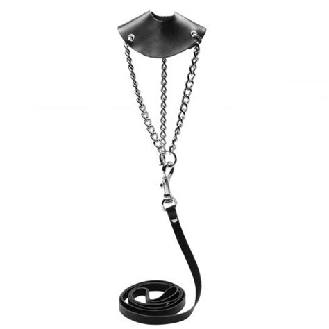 Ball Stretcher With Leash Cbt Device Testicle Torture Etsy