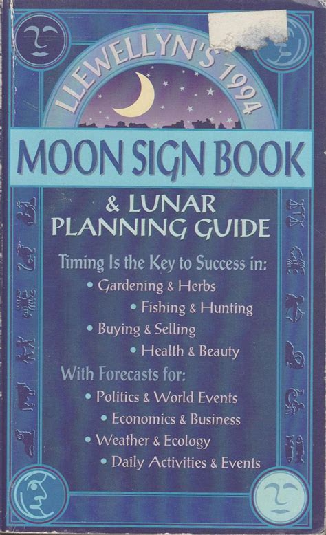 Llewellyns 1994 Moon Sign Book Llewellyns Moon Sign Book And Gardening