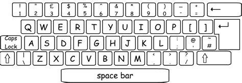 Best Photos Of Printable Keyboard Layout Template Key