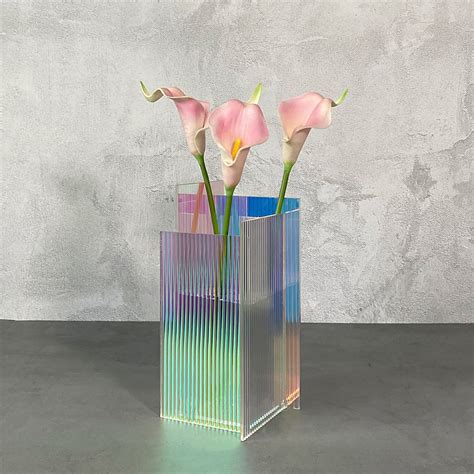 Ripple Illusion Acrylic Vase Acrylic Handicrafthydroponic Etsy
