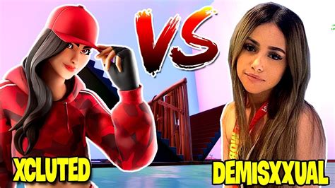 Xcluted 1v1 Demisxxual The Hottest Fortnite Girl Streamers Youtube