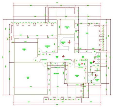 Office Floor Plan 3d Cad Model Library Grabcad