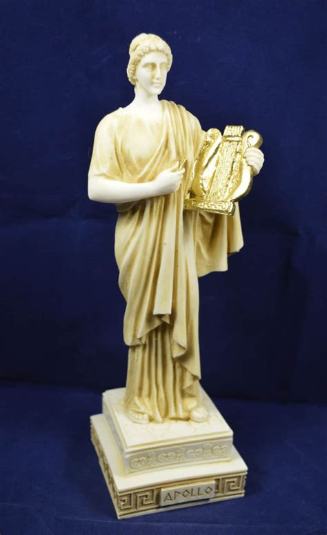 Dieu Apollon Statue Ancien Grec Dieu Du Soleil Et De La Poésie Etsy France