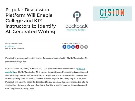 New Packback Feature Detects AI-Generated Text - Packback