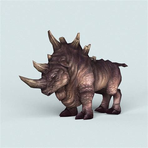 Fantasy Monster Rhino 3d Model By 3dseller