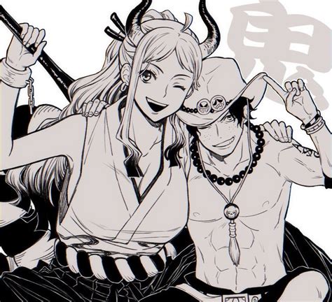 Yamato And Ace By Saranwrap Koala One Piece Manga Anime One Piece