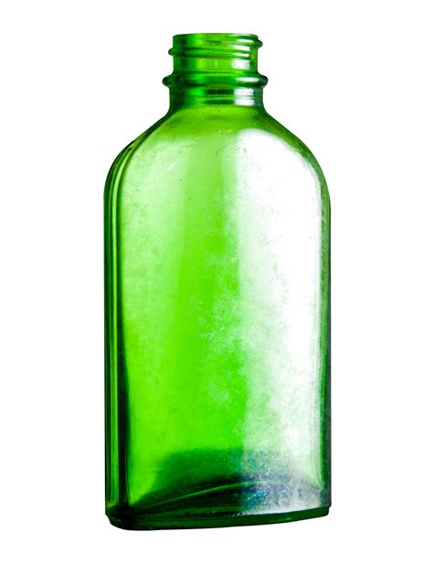 Botella De Vidrio Verde Imagen Png Png Mart