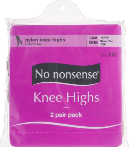 No Nonsense Knee High Stockings Pk Nude One Ralphs