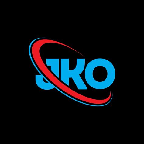 logotipo jko. carta jko. diseño del logotipo de la letra jko. logotipo