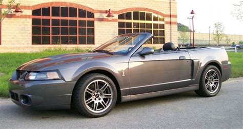 Dark Shadow Gray 2003 Ford Mustang Svt Cobra Convertible