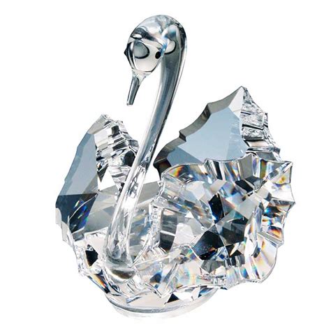 Preciosa Clear Crystal Swan Figurine
