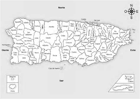 32 Mapa De Puerto Rico Y Sus Pueblos Para Imprimir Maps Database