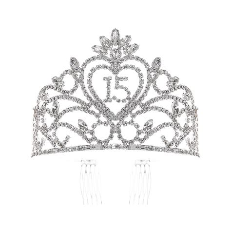 T7256 Crs Large Crystal Rhinestone Hair Crown Tiara Tiara Crown