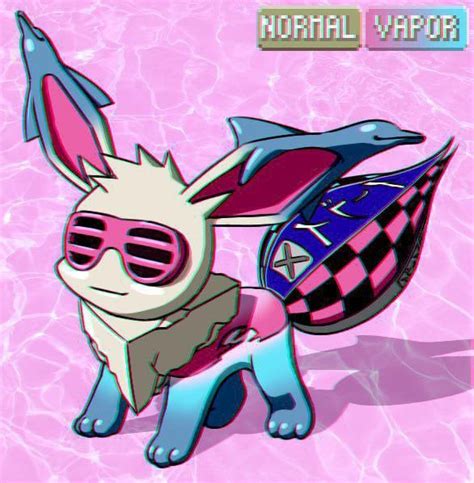 Vaporeon The Vaporwave Pokémon Health5000 Rkickopenthedoor
