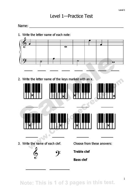 Free music theory quizzes to test your music knowledge and become a better music student. Theory Tests - PDF