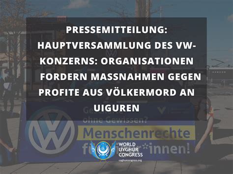 Pressemitteilung Hauptversammlung Des Volkswagen Konzerns