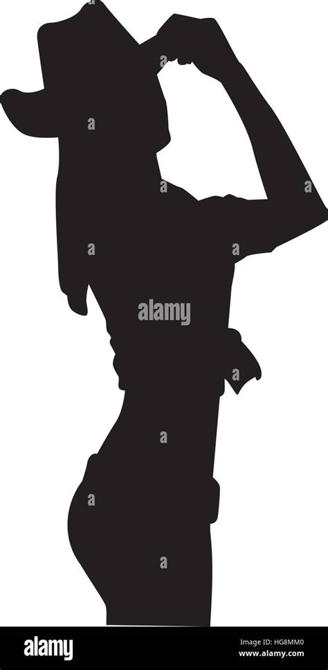 Hot Cowgirl Silhouette Stock Vector Image And Art Alamy