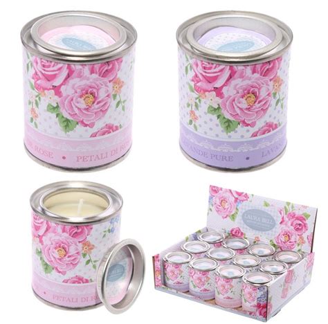 Floral Candle Tins 31231 Interior Decor Candles Holders And