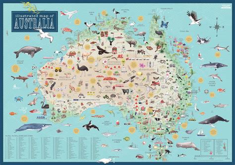 Printable Australia Map For Kids