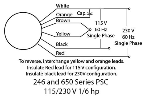 I bought a 1/2 hp motor from harbor freight and i will show you how i. 246 Series AC PSC 115V/230V