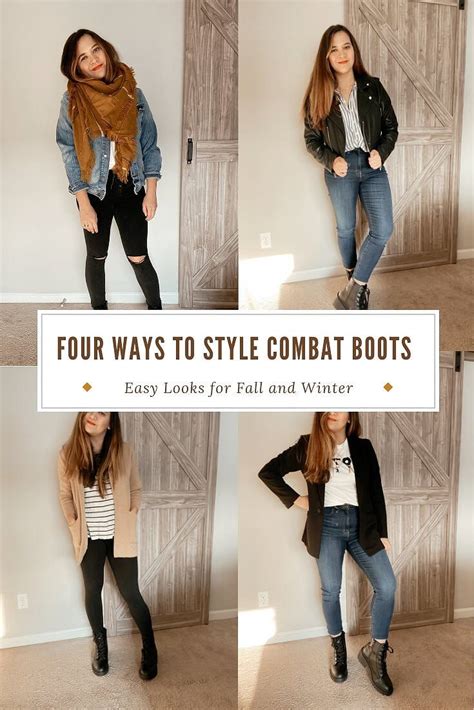 Styling Combat Boots Outfit Ideas Jeans And Combat Boots Outfit Tan Combat Boots Brown Boots