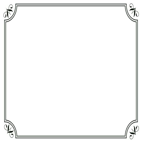 Black Border Frame Png Picture Free Psd Templates Png Vectors