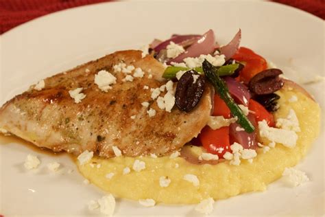 Mediterranean Chicken And Polenta Kates Plate
