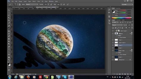 Make Space Art With Photoshop Youtube