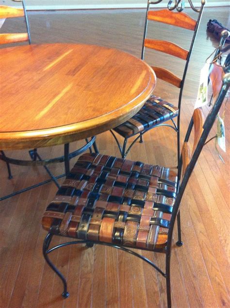 Get the best deal for leather chairs from the largest online selection at ebay.com. Custom Made Kitchen Chair Set With Woven Leather Recycled ...