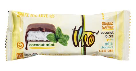 Theo Coconut Bites Milk Chocolate Mint Organic Azure Standard