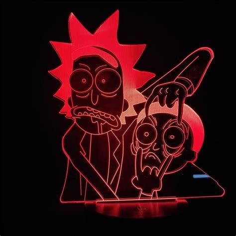 Rickandmorty Cartoon Led Table Lampfree Shipping Worldwide Buy Now