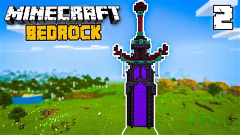 Hice Una Espada Gigante Minecraft Bedrock Tecnico 2 Youtube