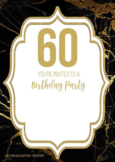 Idea 40 60th Birthday Invitations