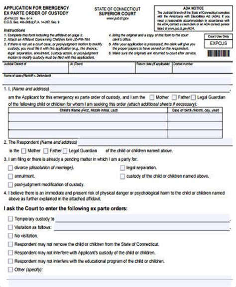 If the children have been with you for over six months it is possible for you to have a custody hearing in missouri. FREE 7+ Sample Temporary Custody Forms in MS Word | PDF