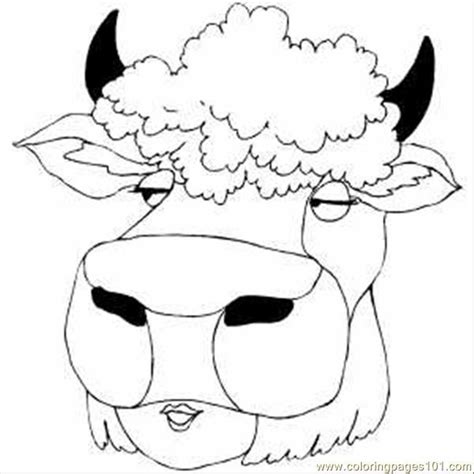 Cow Mask Coloring Page Cow Coloring Pages Cow Mask Printable Cow Mask