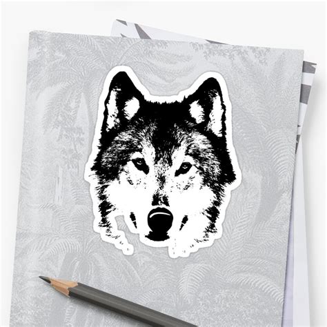 Wolf Sticker By Urbanrelated Redbubble