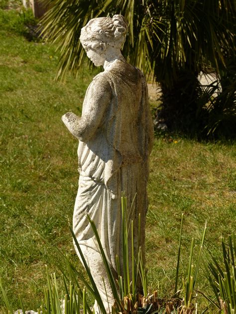 Free Images Grass Girl Woman Flower Monument Statue Jungle