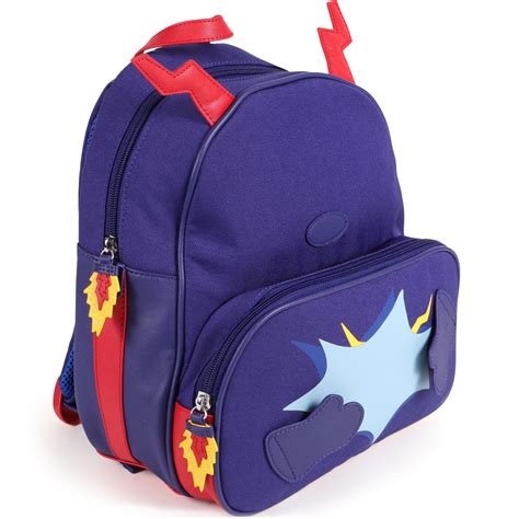 Elie And Hiro Boys Customizable Rocket Backpack In Blue — Bambinifashioncom