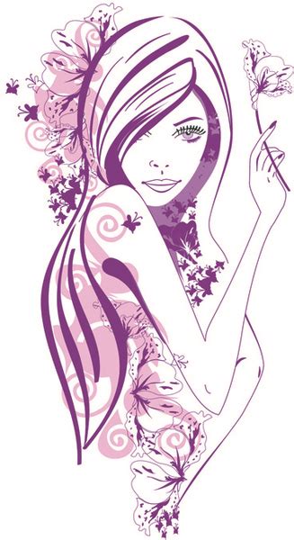 Beautiful Of Fashion Girls Vector Graphic Free Vector In Encapsulated