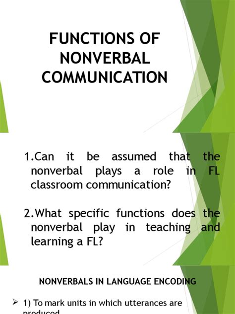 Functions Of Nonverbal Communication Nonverbal Communication