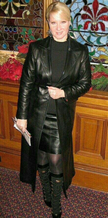 Lederlady Long Leather Coat Black Leather Coat Leather Jacket Outfits